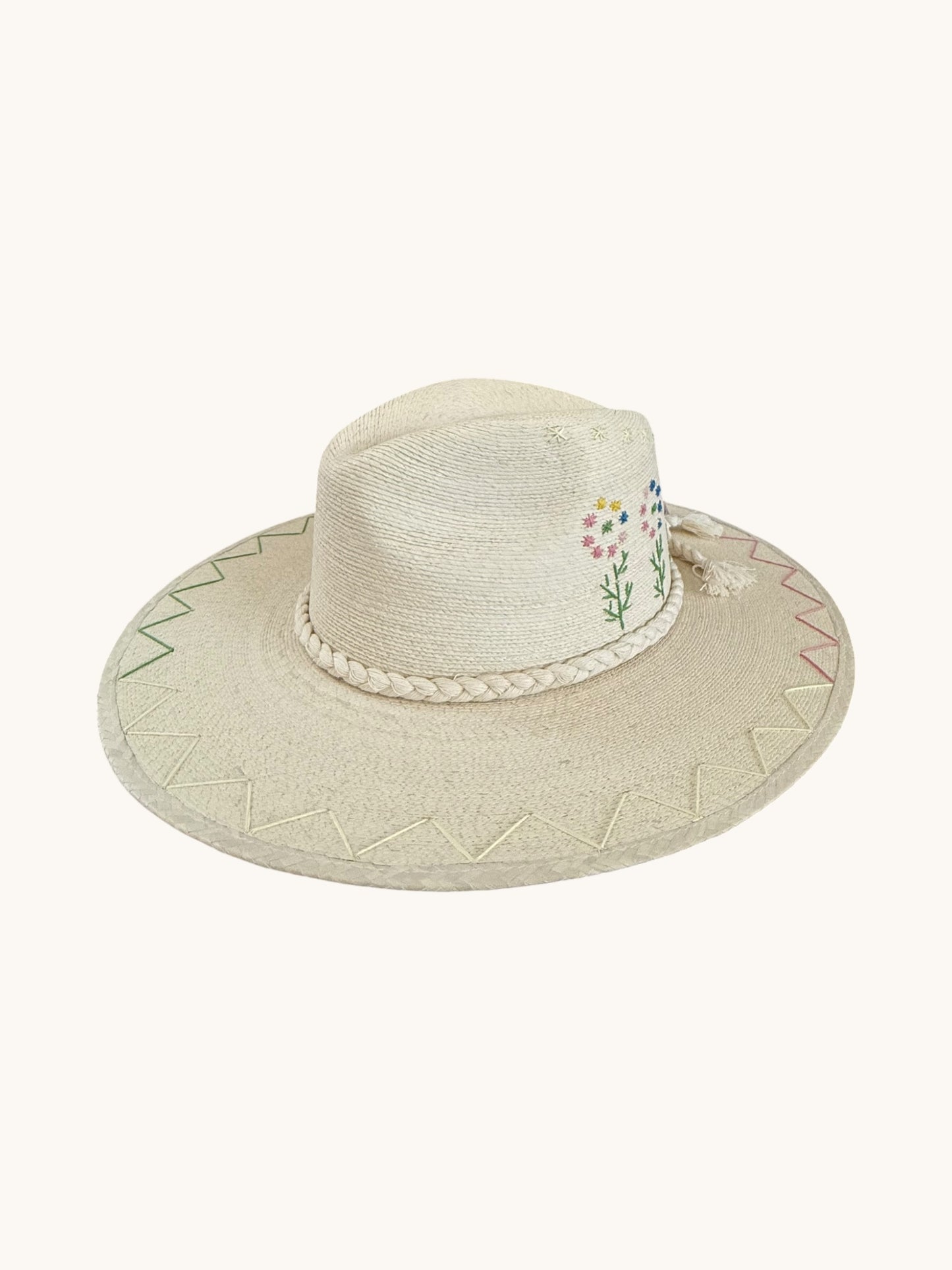 PALM HAT: FLOWER CHILD