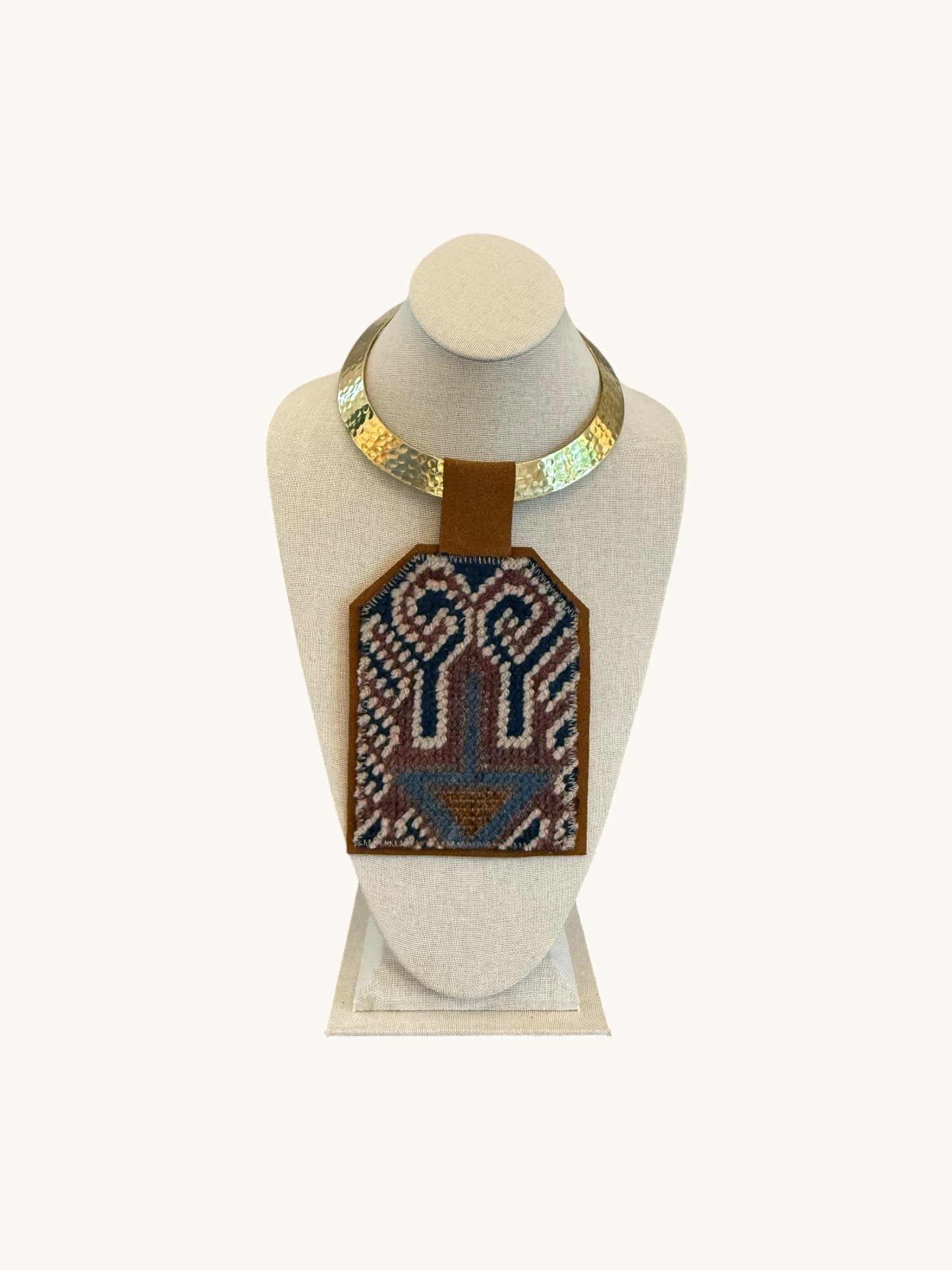 KILIM PENDANT - SKINNY GOLD CHOKER