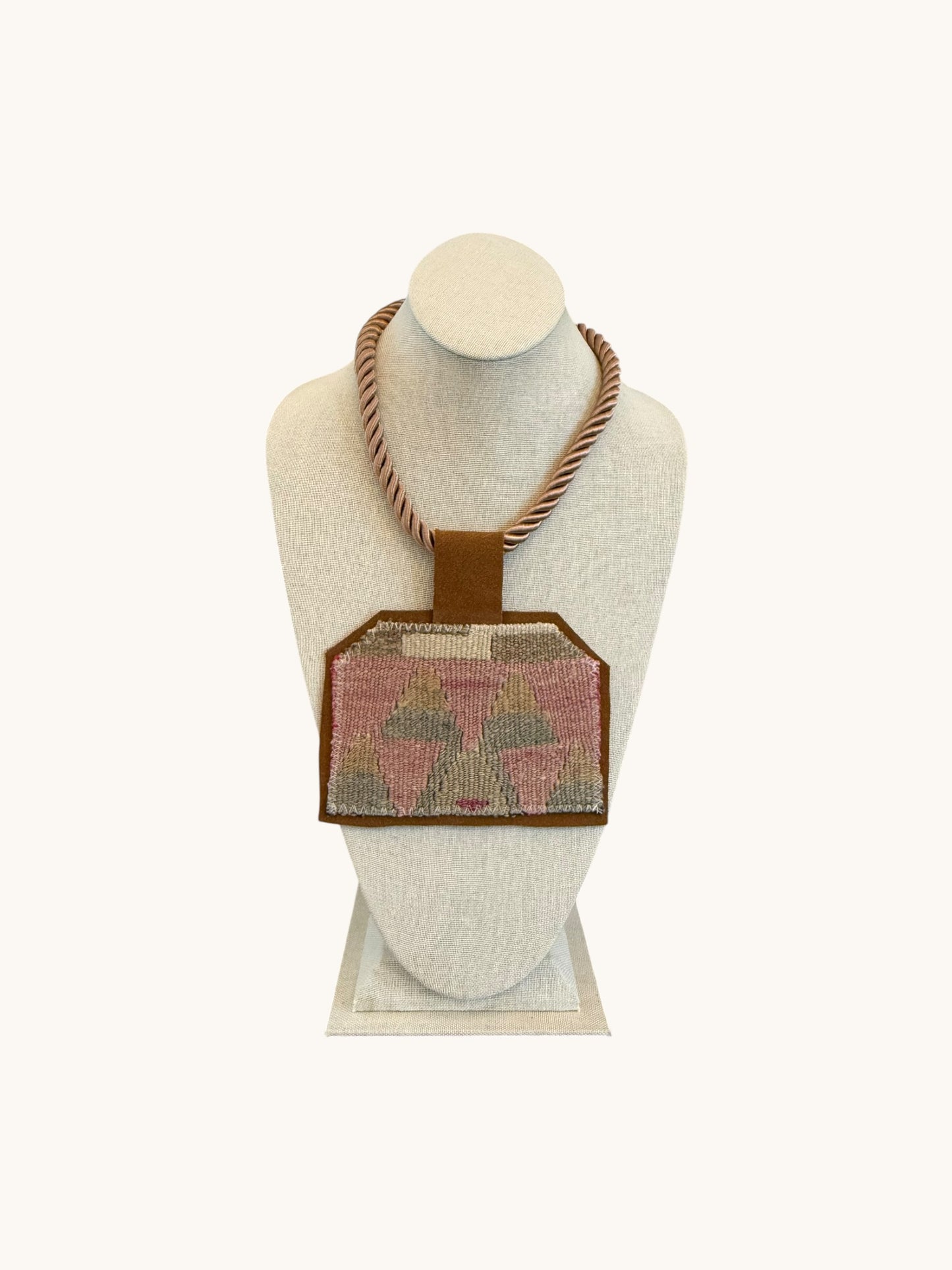 KILIM PENDANT - GOLD SILK ROPE