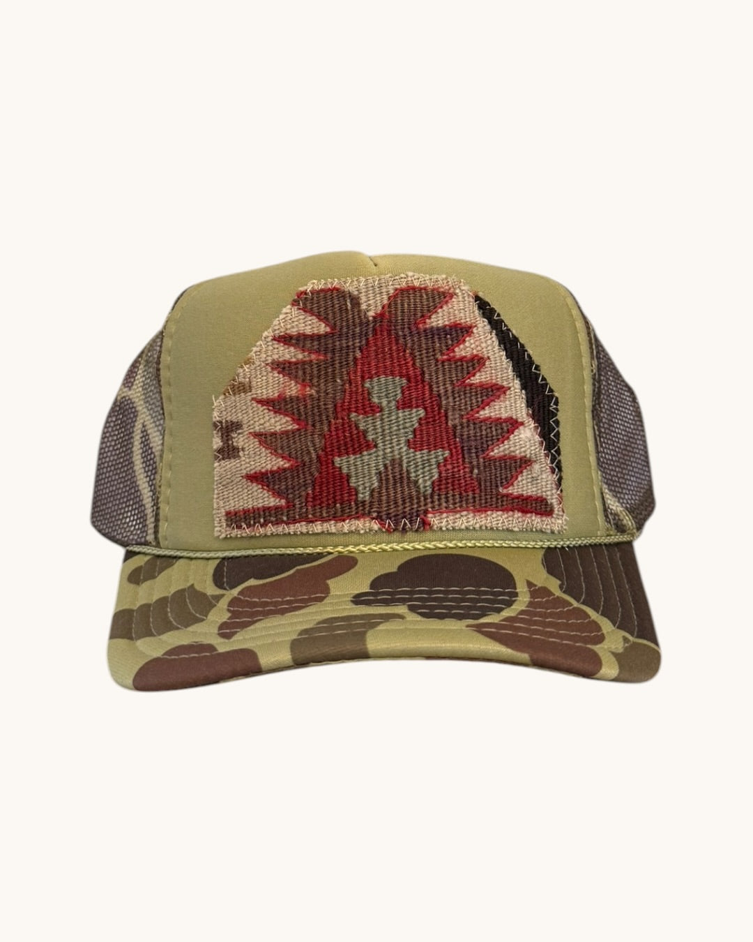 KILIM TRUCKER - OLIVE + CAMO