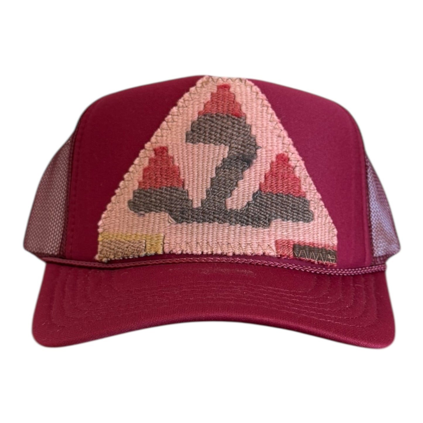 Kilim Trucker Hat - Maroon