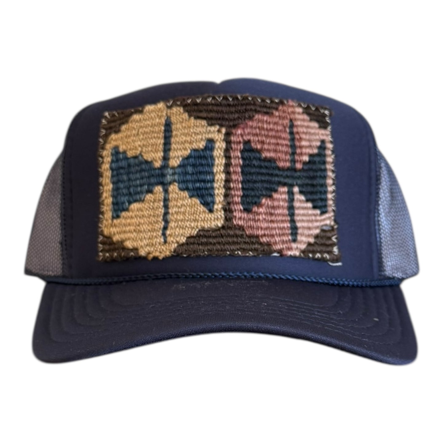 Kilim Trucker Hat - Navy