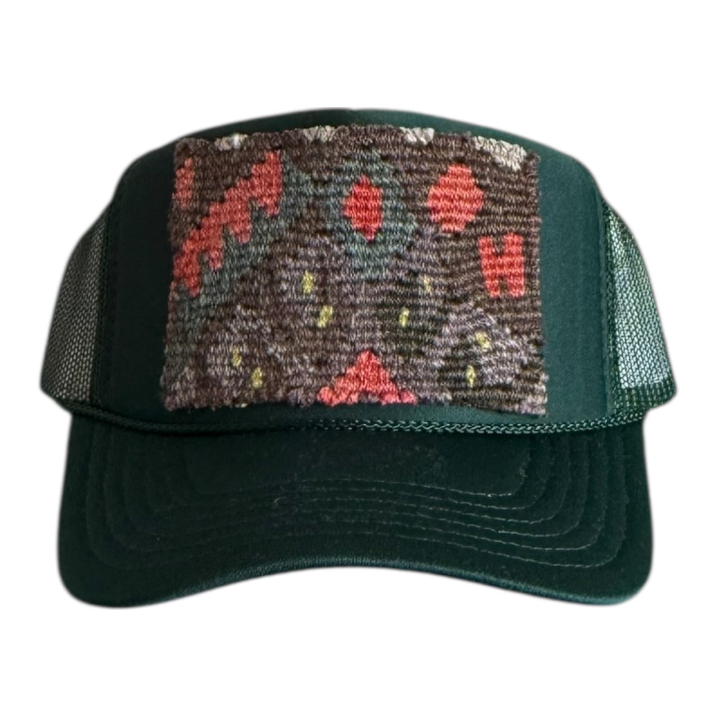 Kilim Trucker Hat - Hunter Green