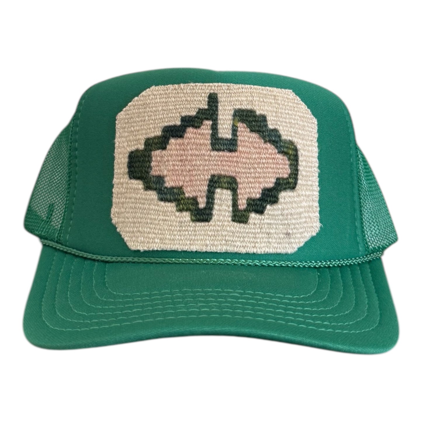 Kilim Trucker Hat- Kelly Green