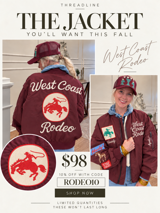 WEST COAST RODEO JACKET - MAROON