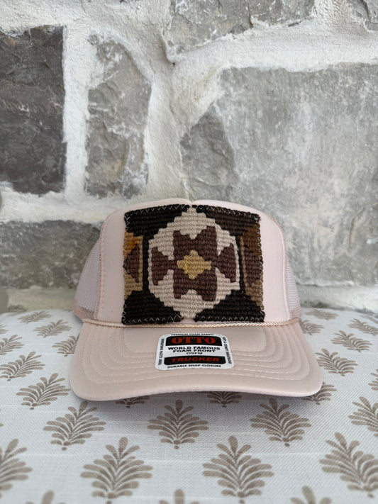 Kilim Trucker Hat- Tan