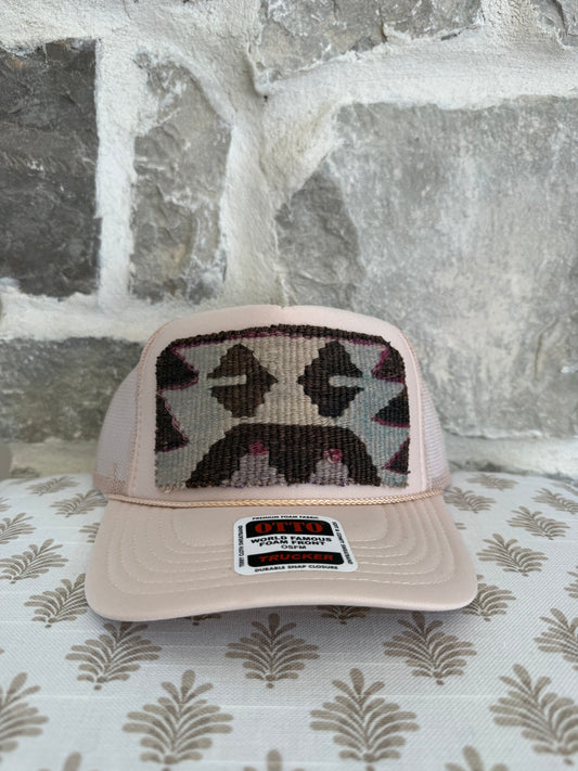 Kilim Trucker Hat- Tan