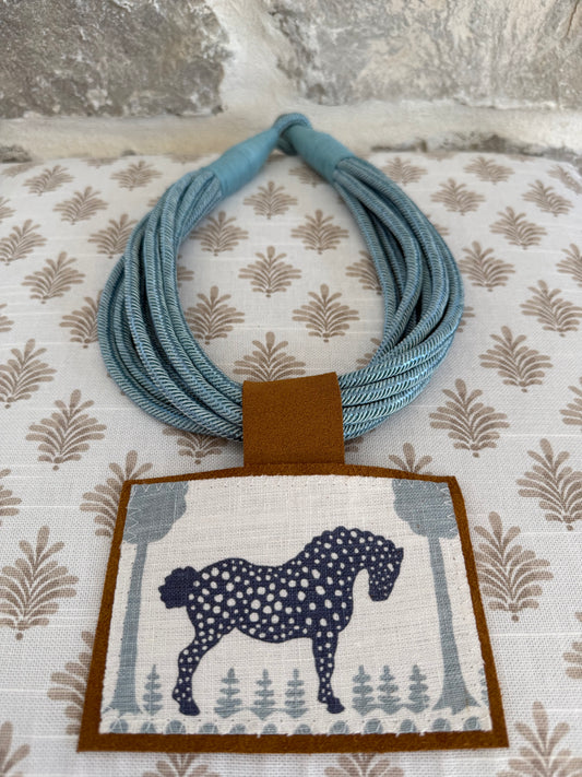 Textile Pendant Necklace