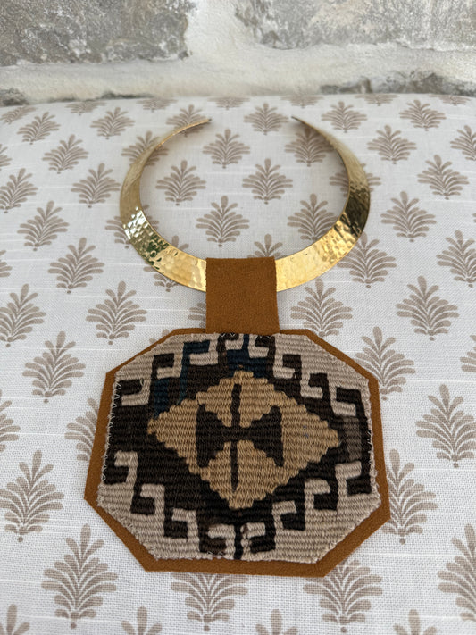 Kilim Pendant Necklace