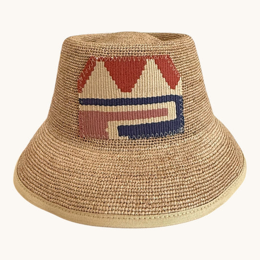 Bucket Hat- Kilim Patch