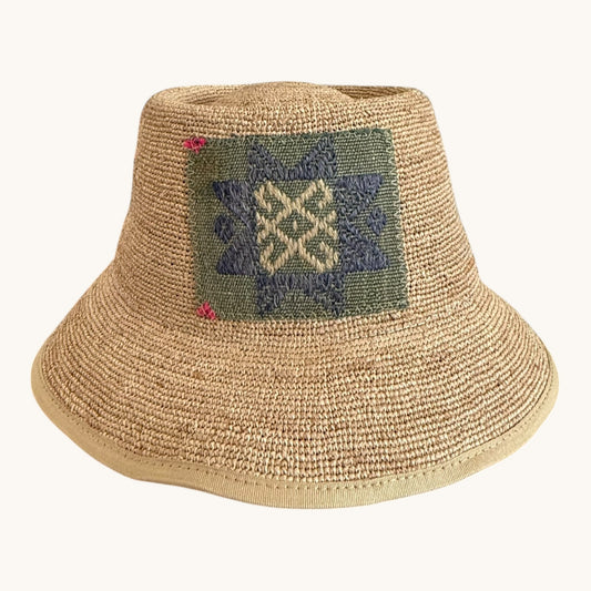 Bucket Hat- Kilim Patch