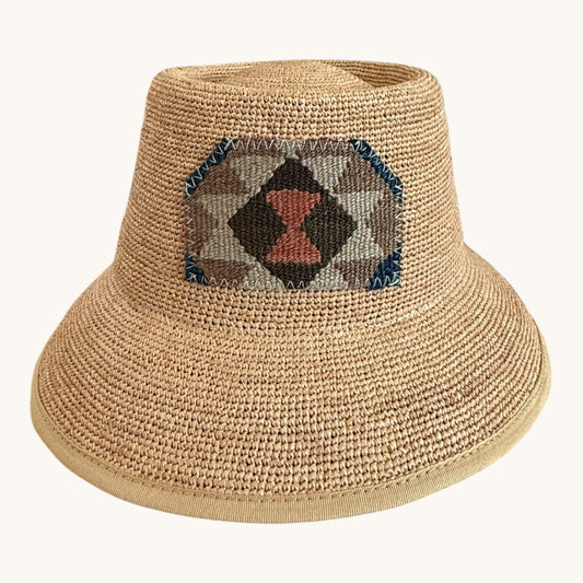 Bucket Hat- Kilim Patch