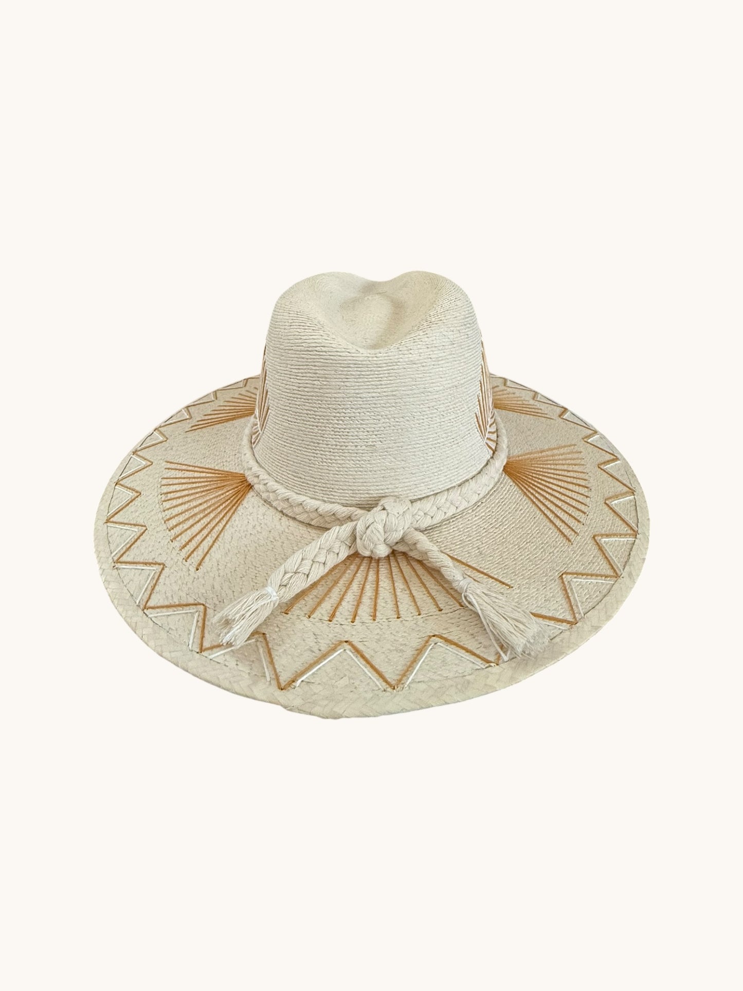 PALM HAT: GOLD LEAF