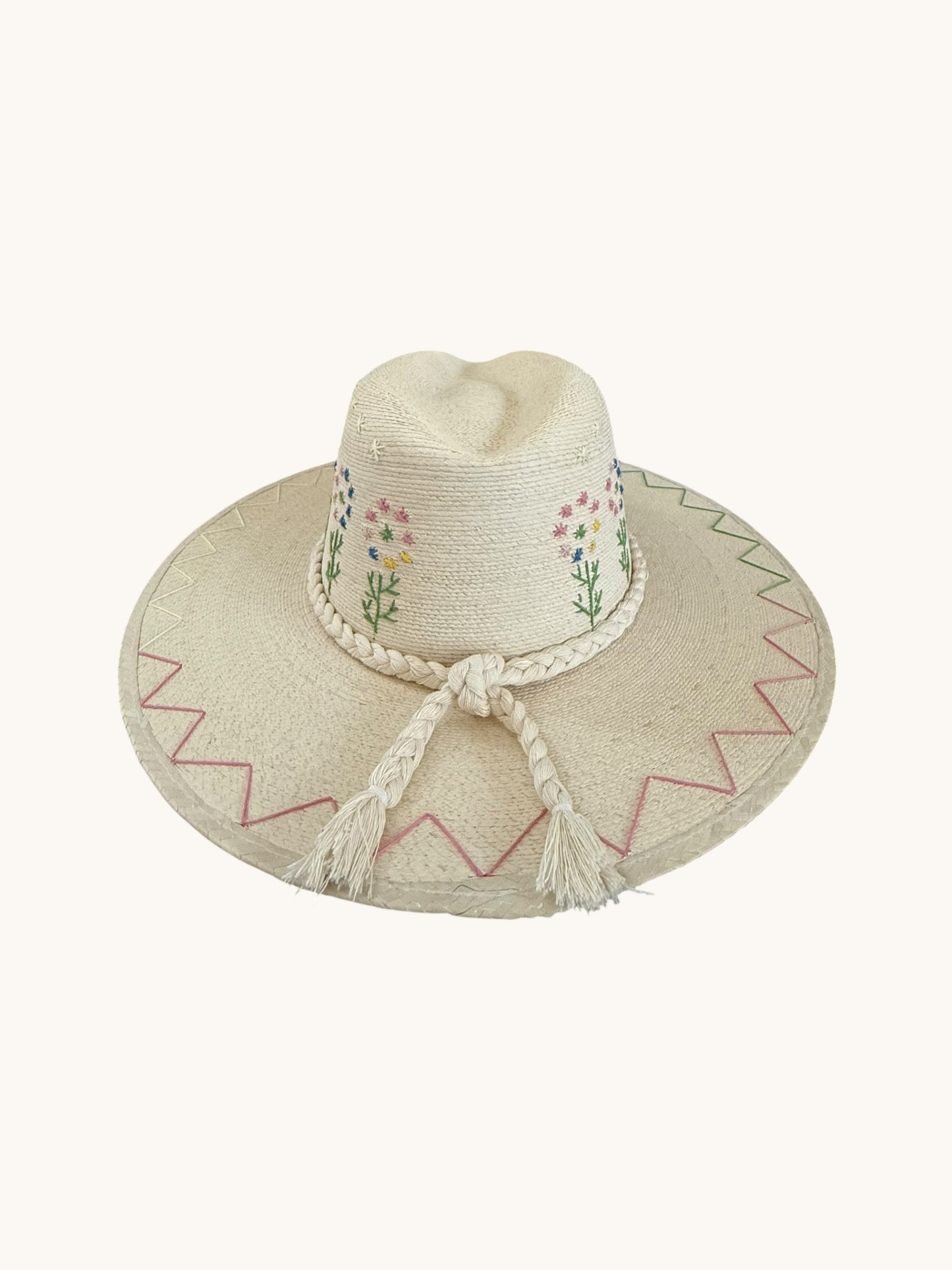 PALM HAT: FLOWER CHILD