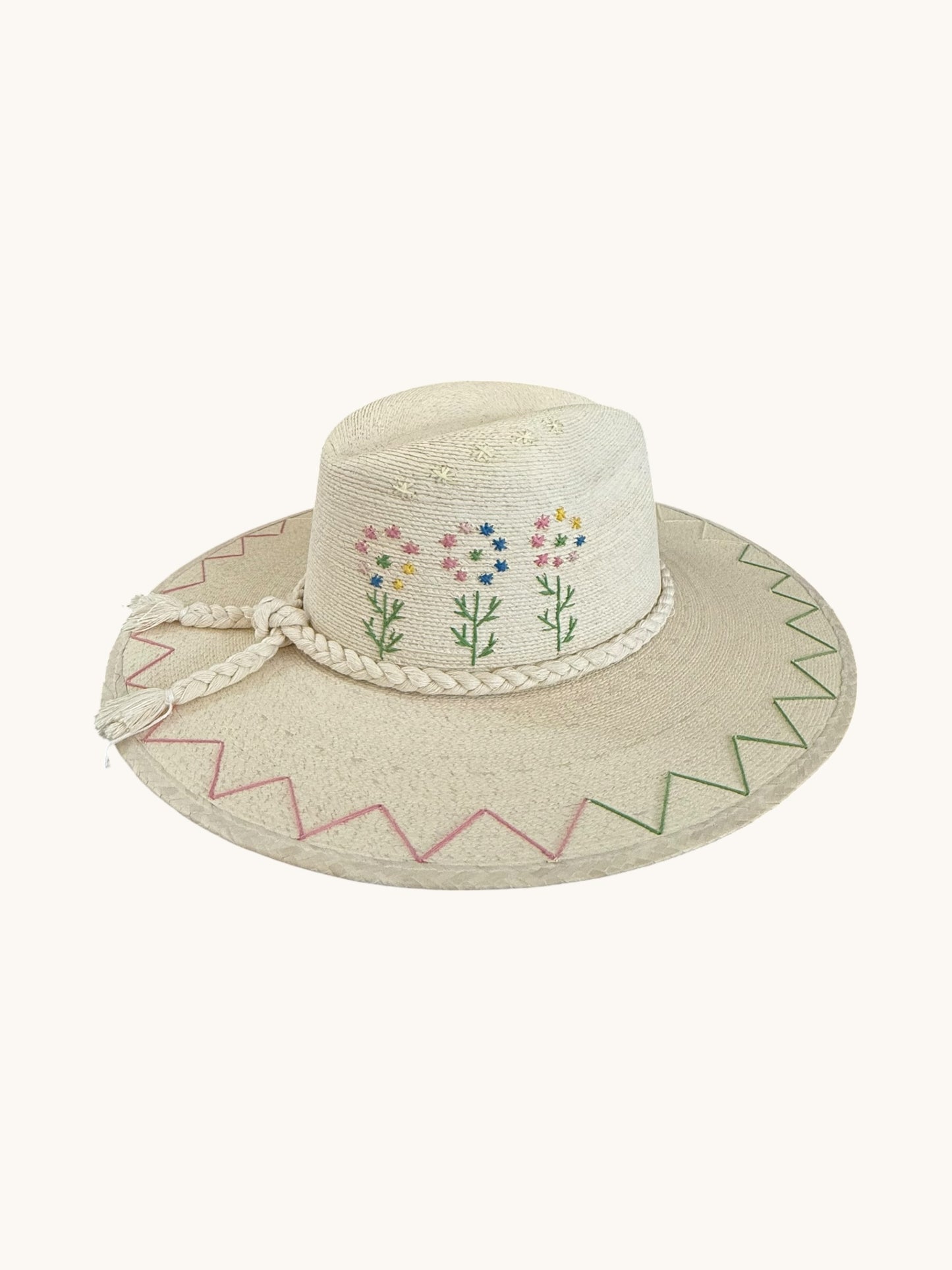 PALM HAT: FLOWER CHILD