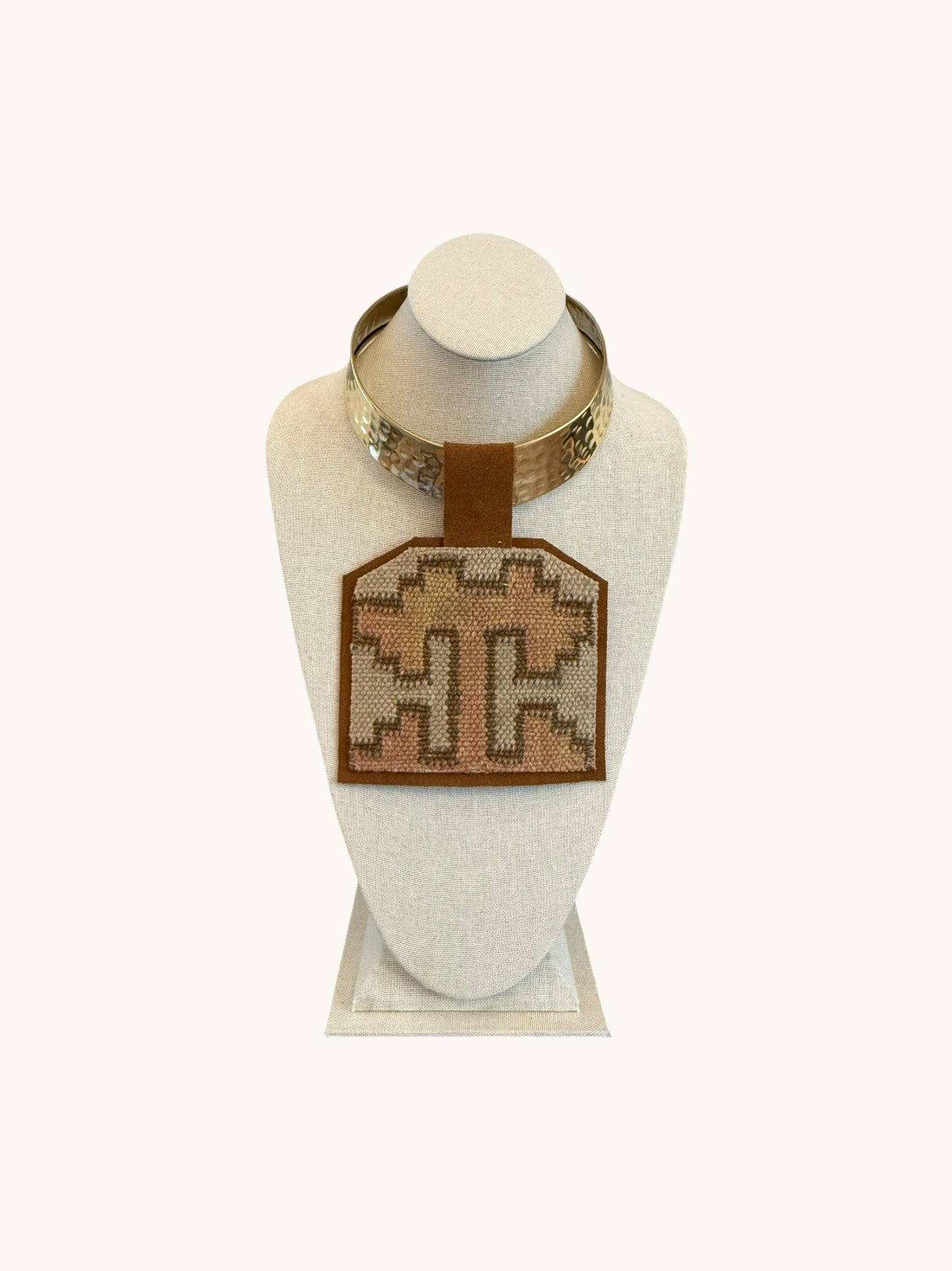 KILIM PENDANT - CHUNKY GOLD CHOKER