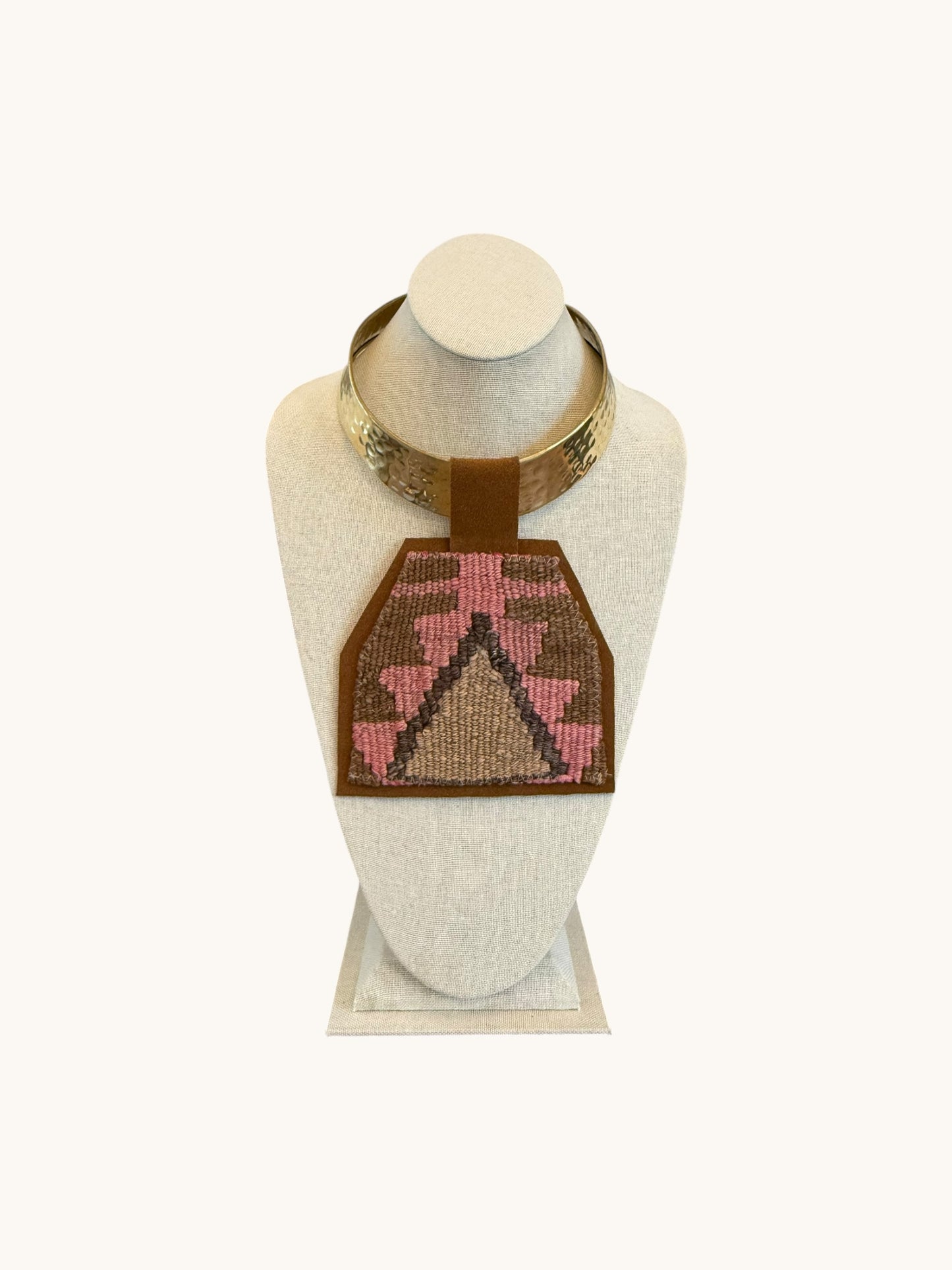 KILIM PENDANT - CHUNKY GOLD CHOKER