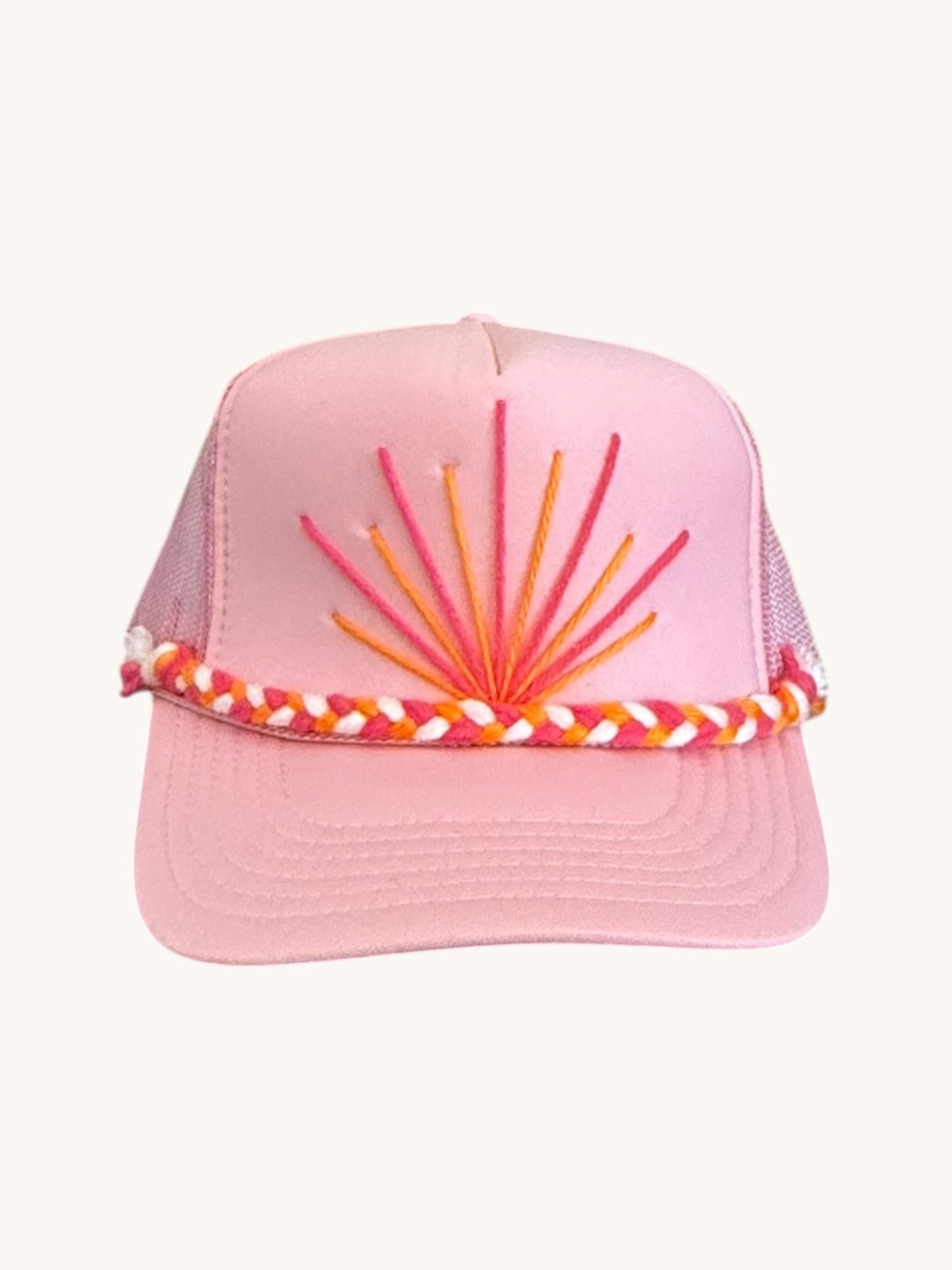HAND STITCHED TRUCKER - SOFT PINK