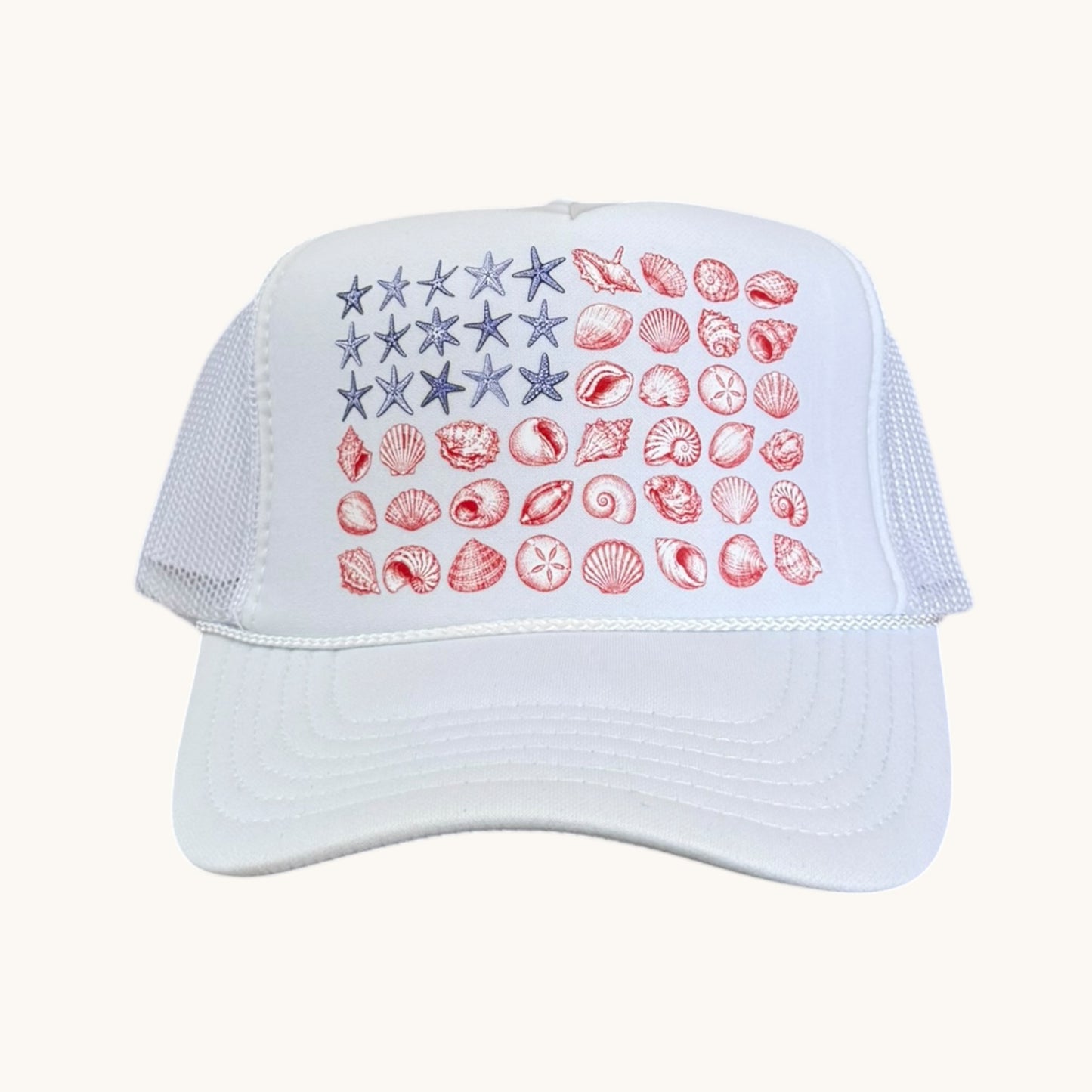 SEASHELL FLAG- WHITE