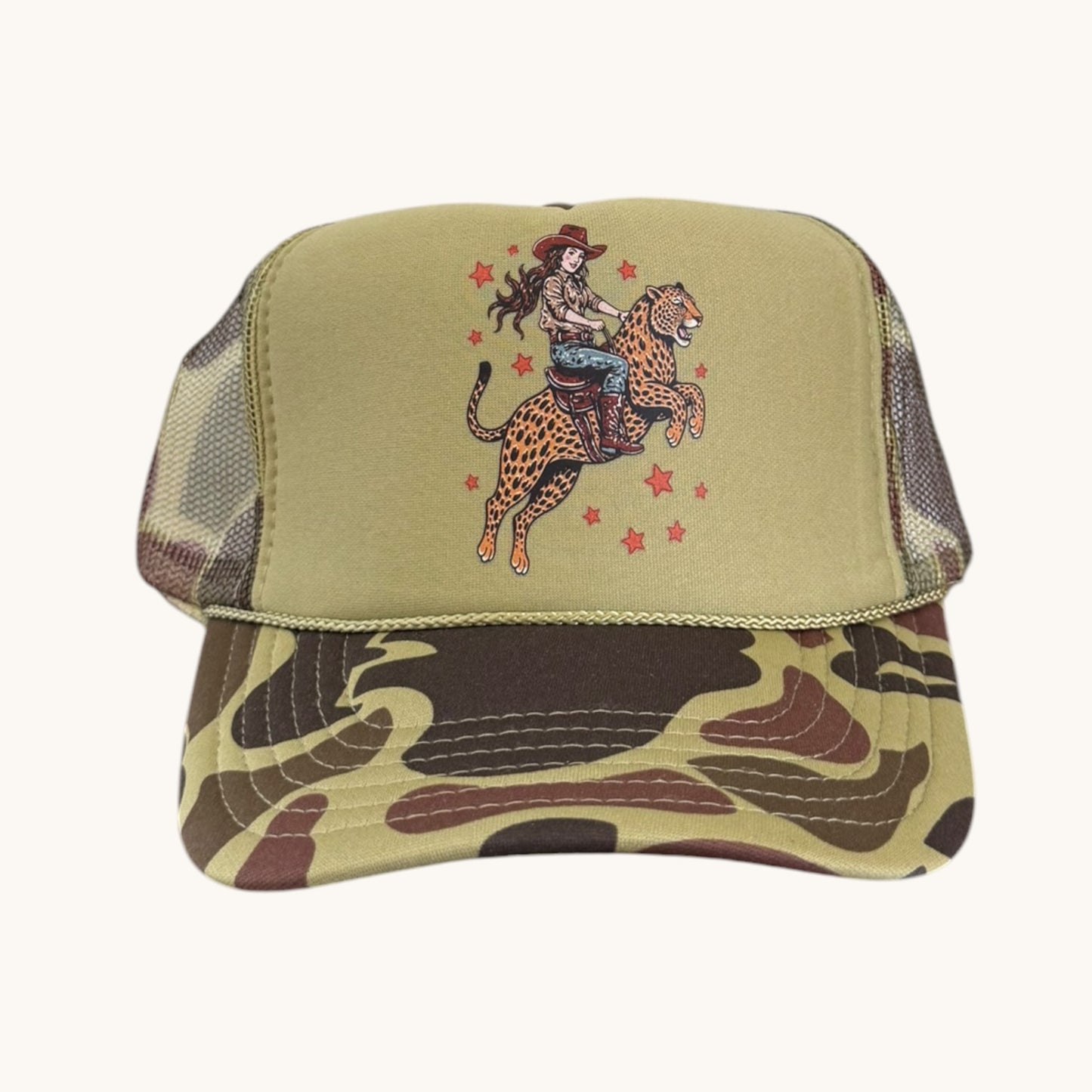 CHEETAH GIRL- OLIVE+CAMO