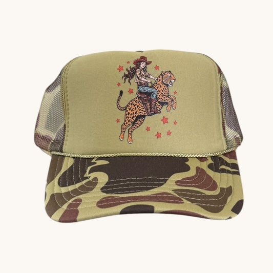 CHEETAH GIRL- OLIVE+CAMO