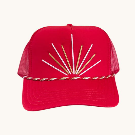 SUNBURST - RED+WHITE+GOLD
