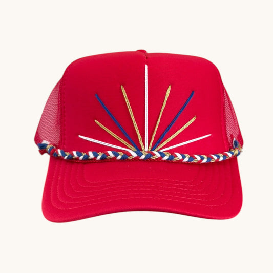 SUNBURST - RED+WHITE+BLUE