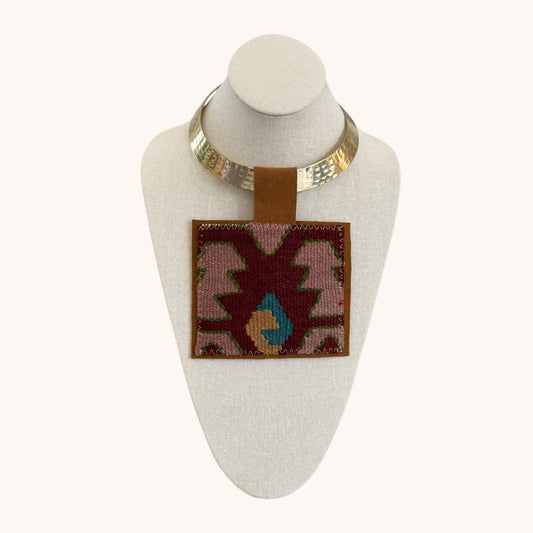 KILIM PENDANT-SKINNY GOLD CHOKER