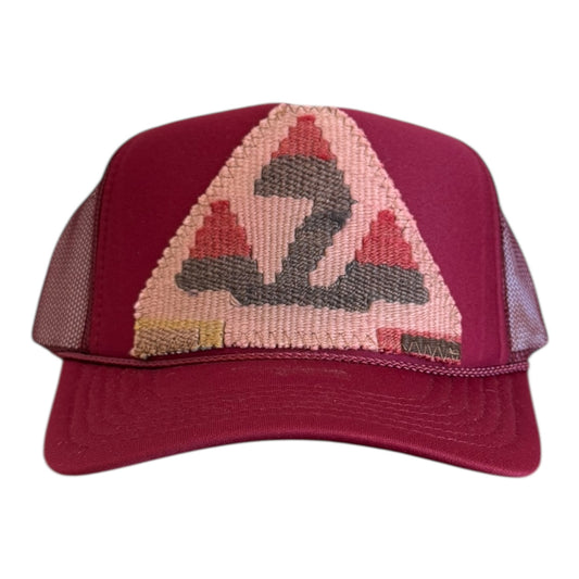 Kilim Trucker Hat - Maroon