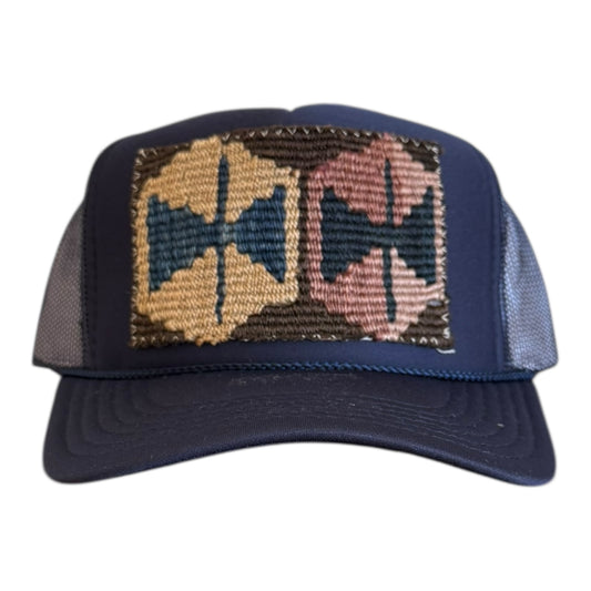 Kilim Trucker Hat - Navy