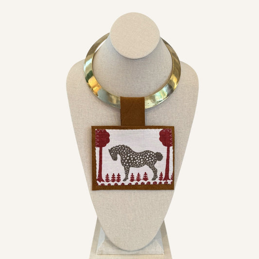 Kilim Pendant Necklace