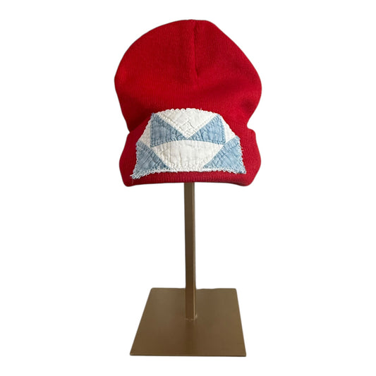 Textile Beanie - Red