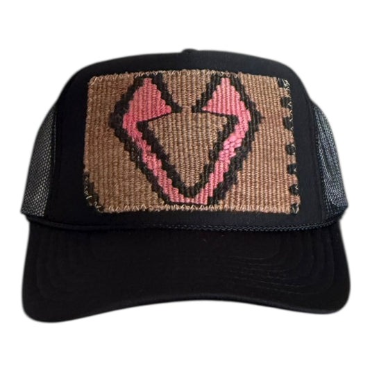 Kilim Trucker Hat - Black