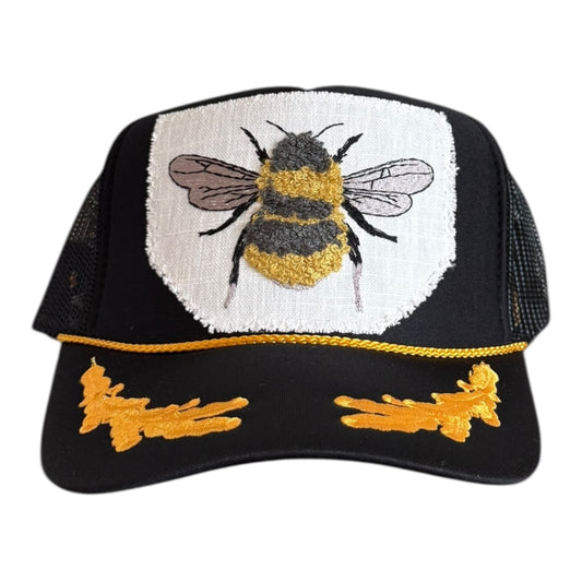 Textile Trucker - Black + Gold