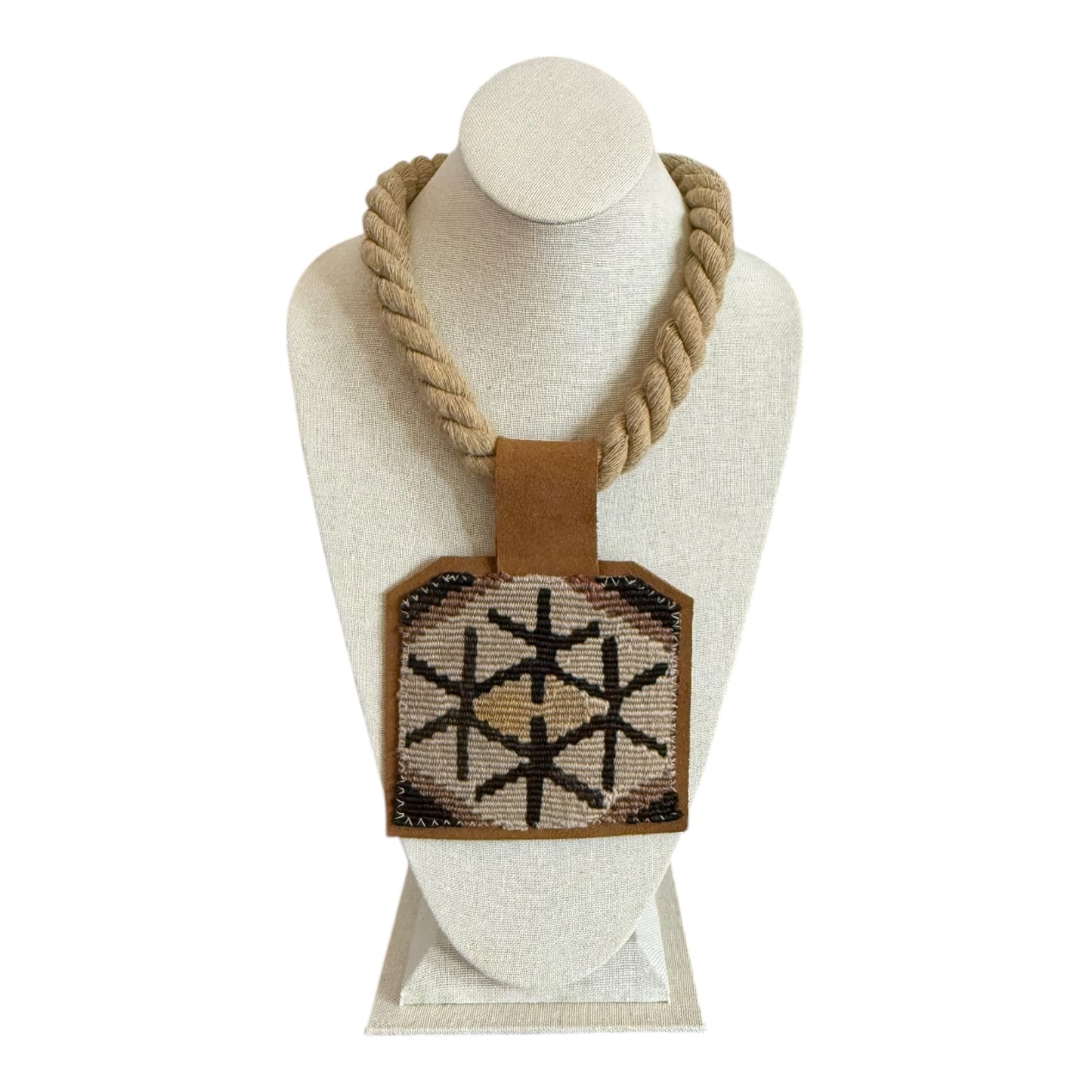 Kilim Pendant - Natural Rope