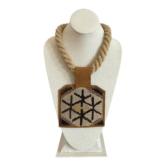 Kilim Pendant - Natural Rope