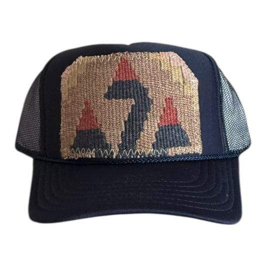Kilim Trucker Hat - Navy