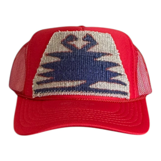 Kilim Trucker Hat - Red