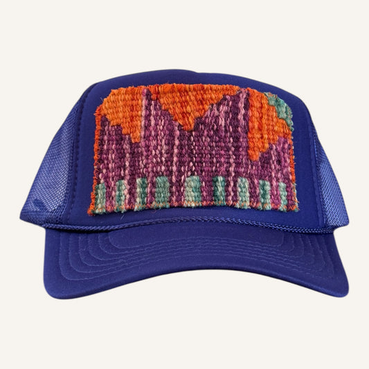 Kilim Trucker Hat- Purple