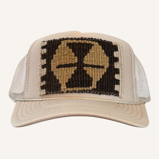 Kilim Trucker Hat- Tan