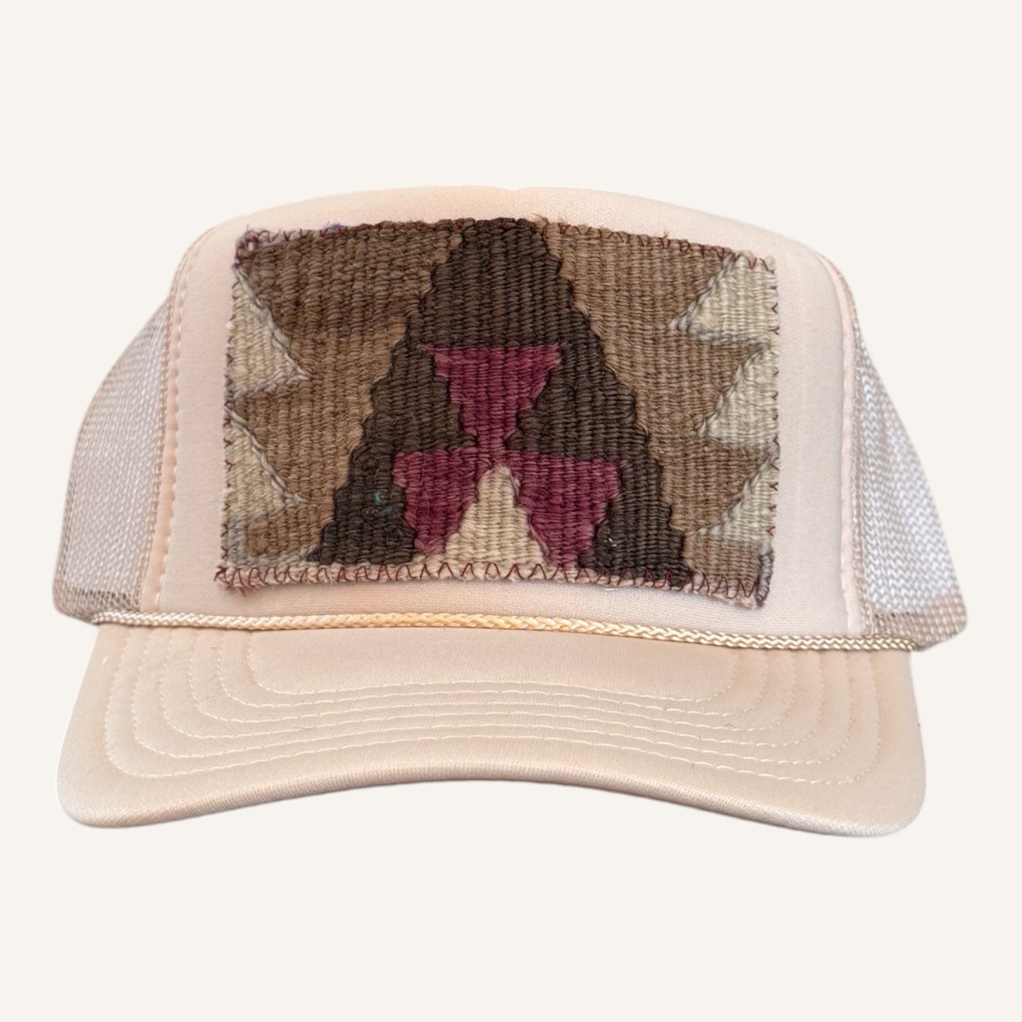 Kilim Trucker Hat- Sand