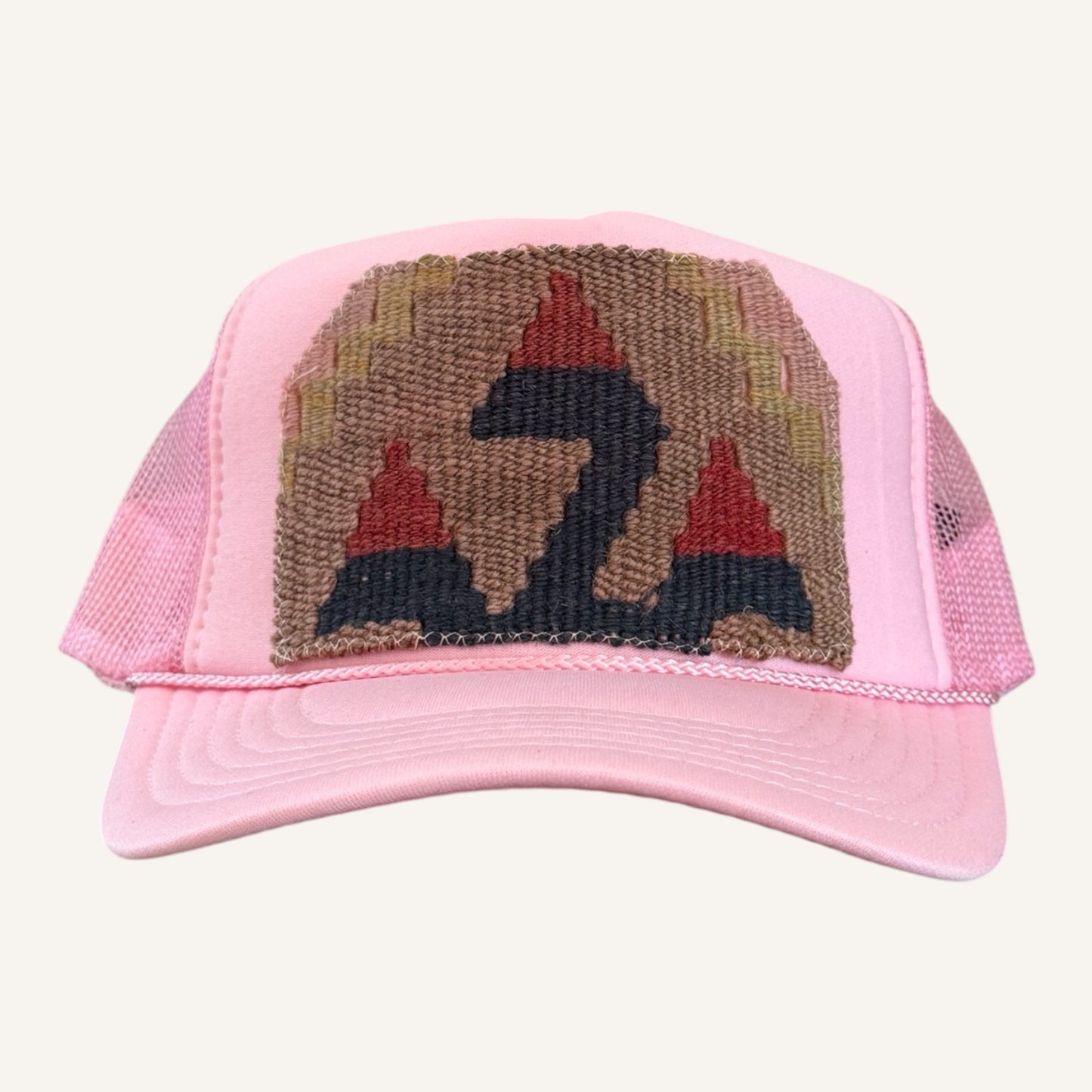 Kilim Trucker Hat - Light Pink