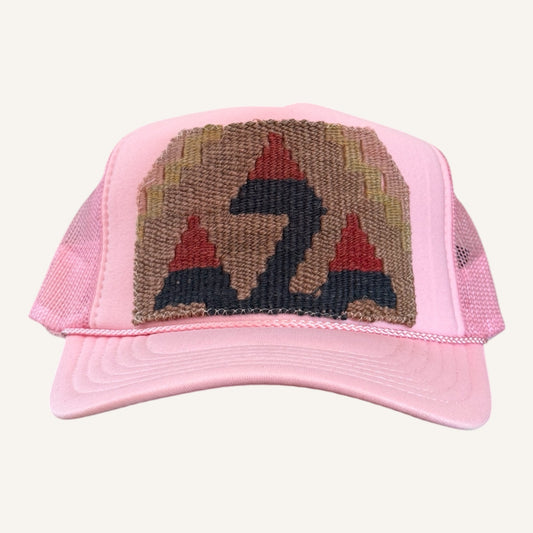 Kilim Trucker Hat - Light Pink
