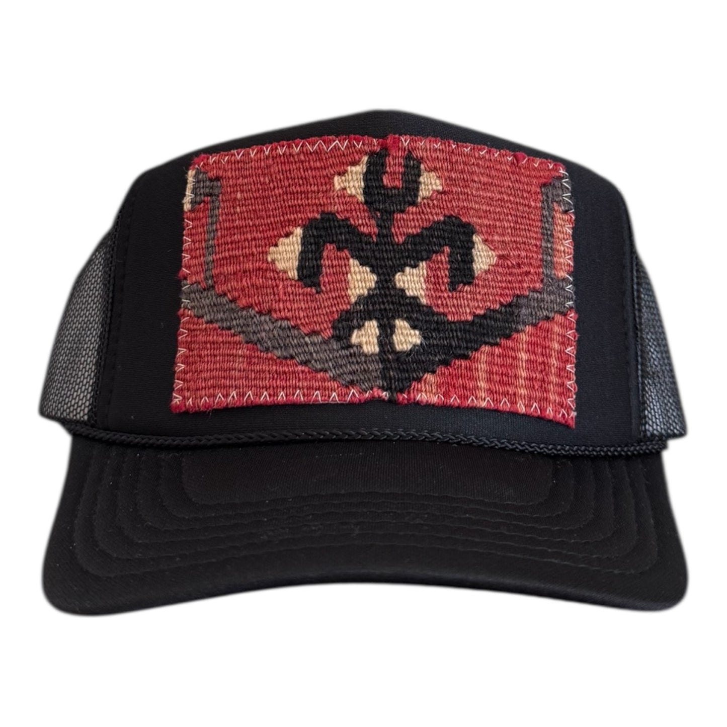 Kilim Trucker Hat - Black