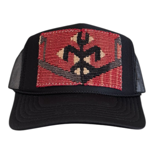 Kilim Trucker Hat - Black