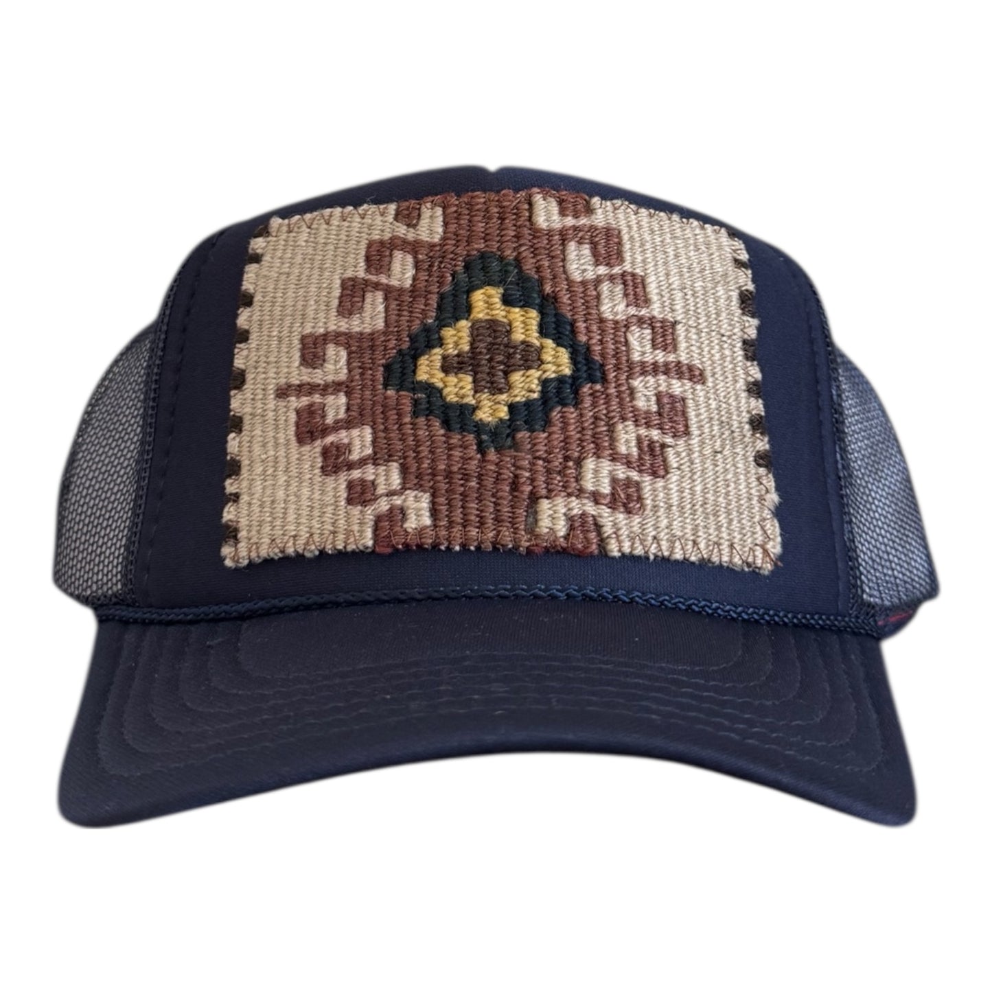 Kilim Trucker Hat- Navy