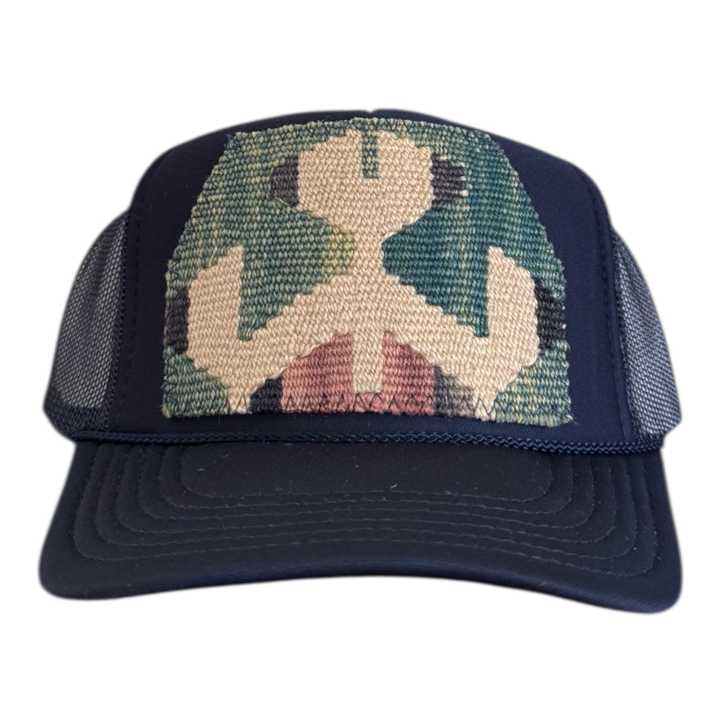 Kilim Trucker Hat- Navy