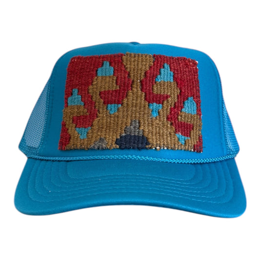 Kilim Trucker Hat- Blue