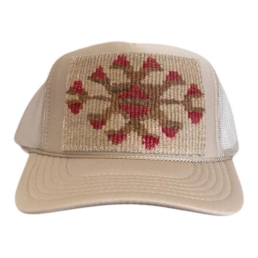 Kilim Trucker Hat- Tan