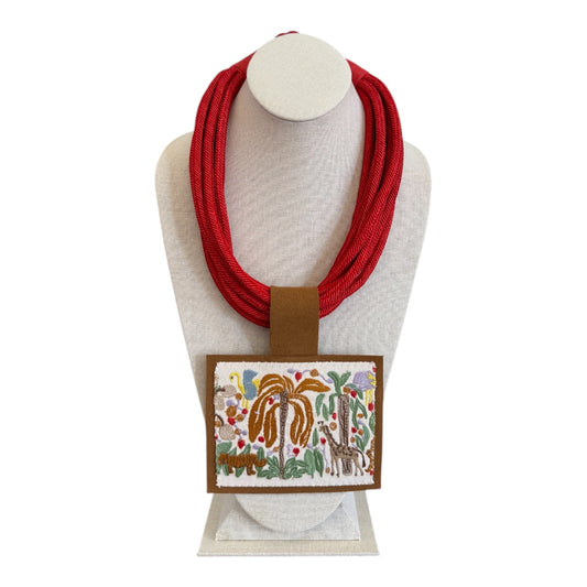 Kilim Pendant Necklace